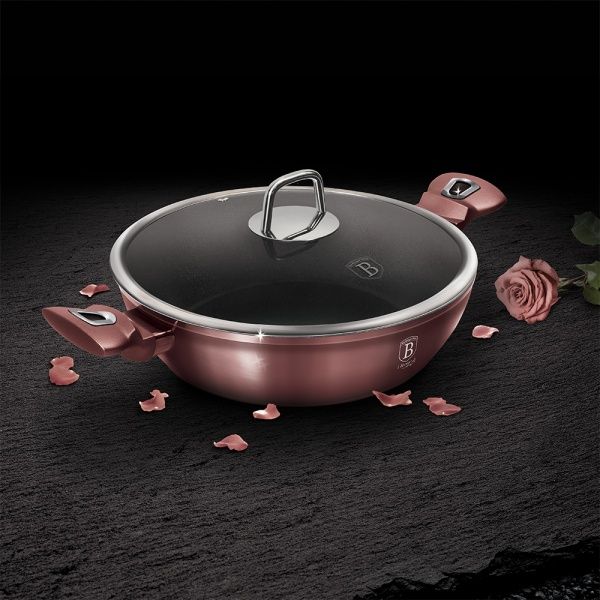 Сотейник с крышкой I-Rose Edition 3,8 л BH 6037 Berlinger