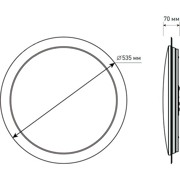 Світильник світлодіодний Точка Света Triumf з пультом ДК 72 Вт білий 3000-6000 К 