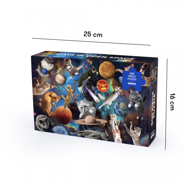 Пазл Котики в открытом космосе 500 элементов orner-1357