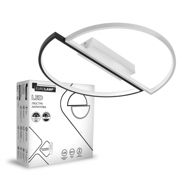 Люстра світлодіодна Eurolamp круг A49 білий LED-LR-115-A49(W/B) 