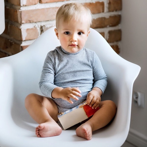 Боди-гольф для мальчика ТМ Софія р.86 серый меланж 331386 