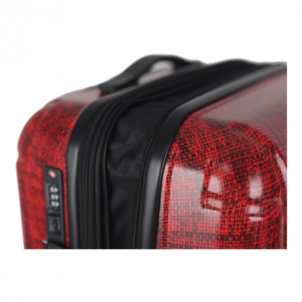 Валіза Compass №900 L бордовий 53x31,5x76 см