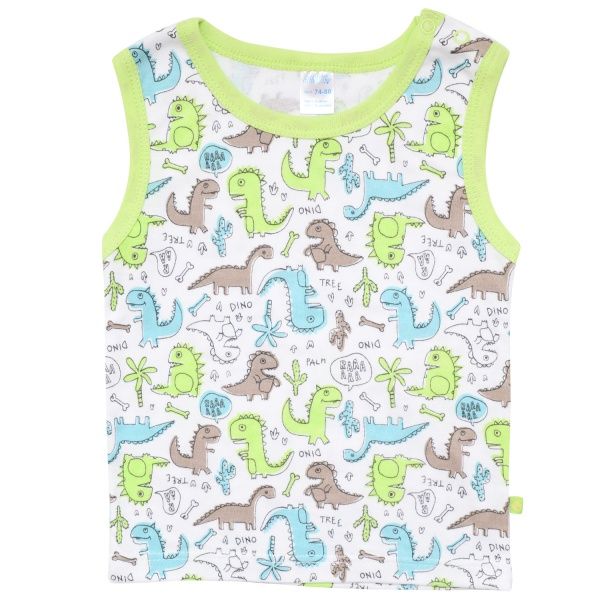 Майка детская Minikin Dino р.74 салатовый 199050374 