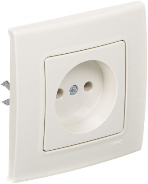 Розетка без заземления Viko Linnera без шторок без крышки крем 90401007