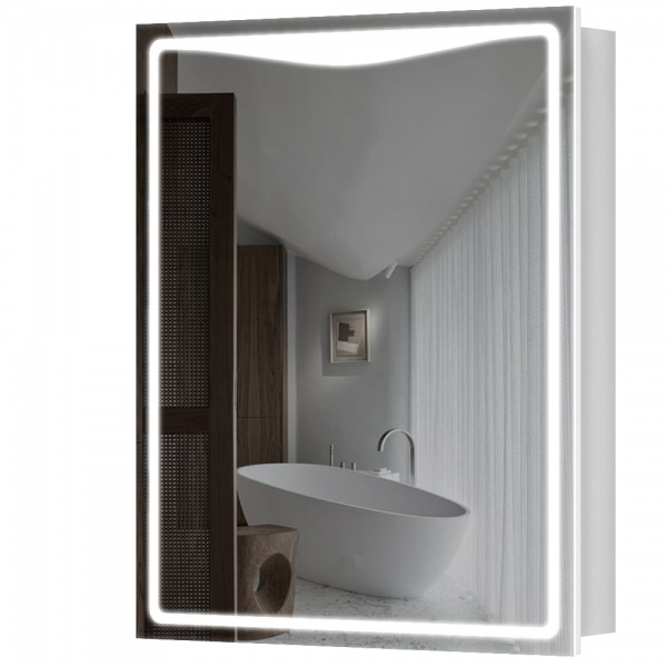 Зеркальный шкаф Aquarius Савойя с LED-подсветкой 60 белый 