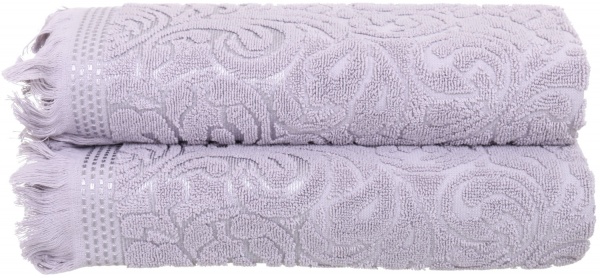 Набор полотенец Esra 2 шт. серый Karna 