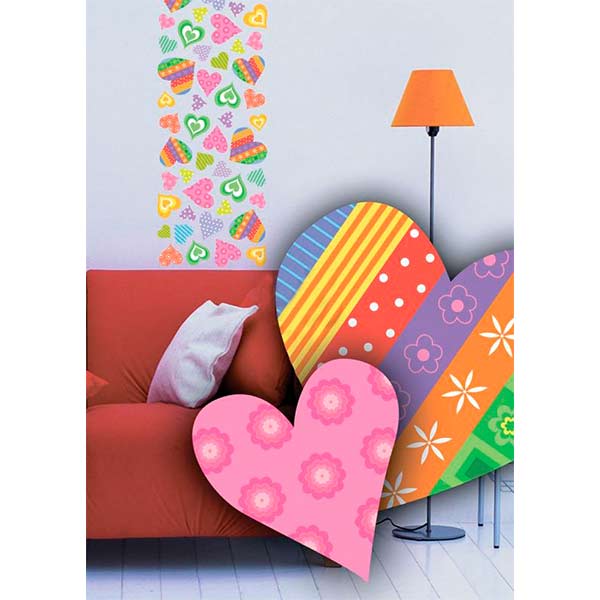 Декоративная наклейка Сердечка