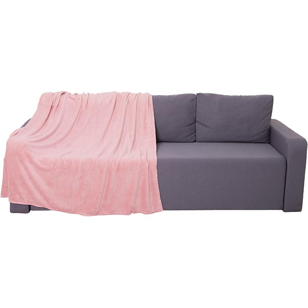 Плед микрофибра Underprice розовый 160x200 см 51918196