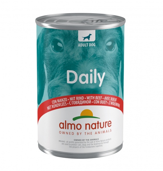 Консерва для взрослых собак для всех пород Almo Nature Daily Menu с говядиной 400 г