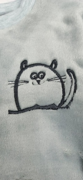 Піжама унісекс Маленькие люди Котик р.122–128 сірий 3164-555 