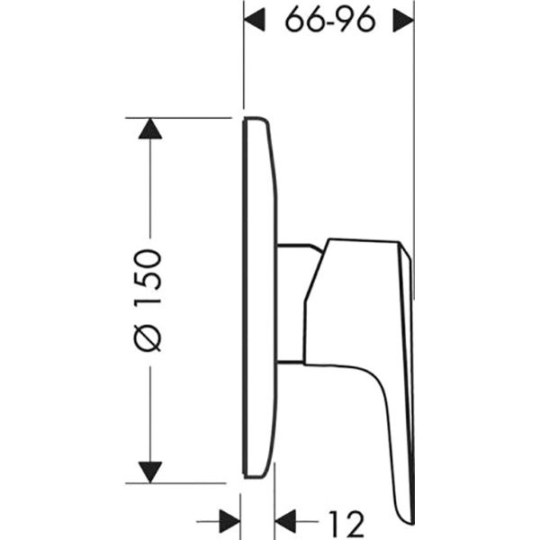Змішувач для душу Hansgrohe Ecos 31702000