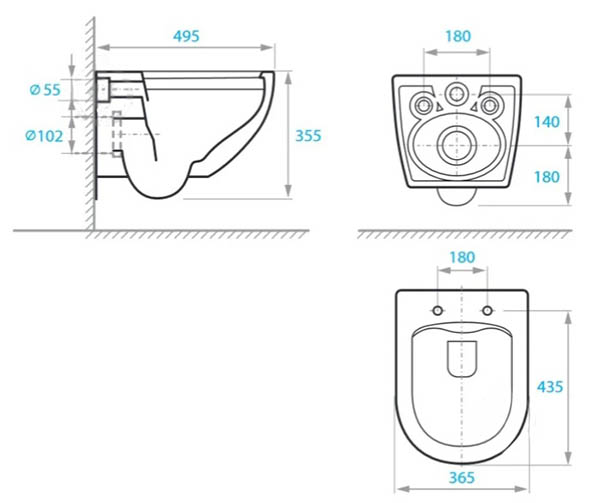 Унитаз подвесной Koller Pool Aqua Rimless white сиденье SoftClose