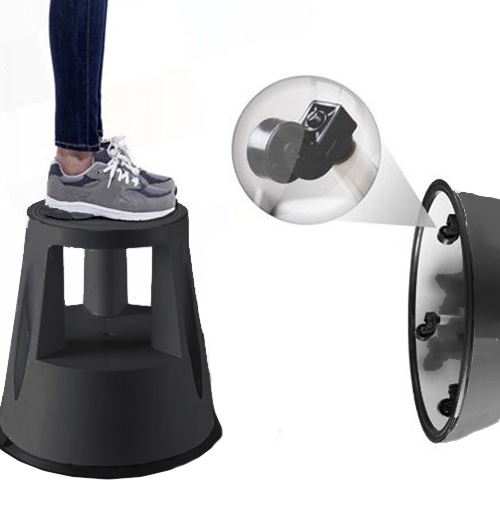 Подставка для выкладки товара POS STORE на колесах черная 