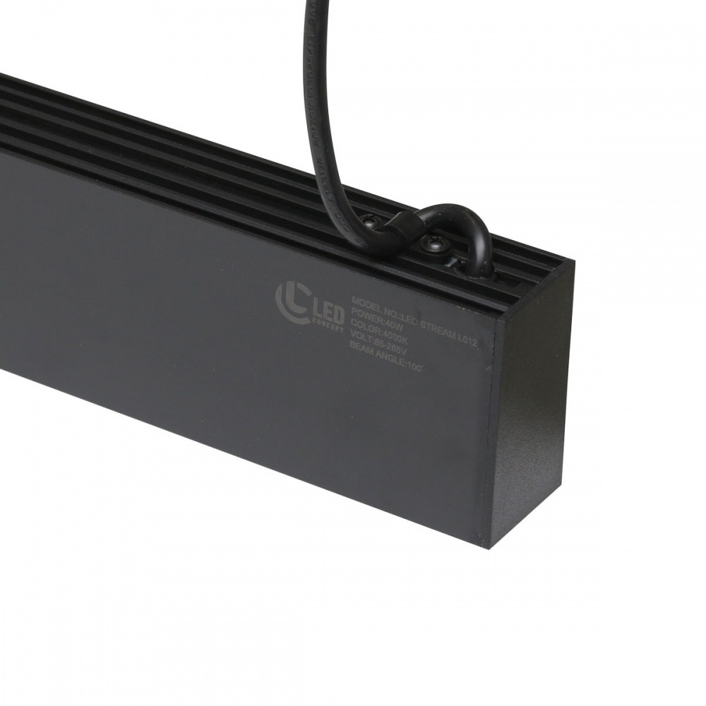 Світильник лінійний LED CONCEPT STREAM L01240 4000 К чорний