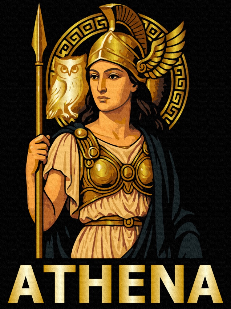 Картина по номерам Афина 30х40 см Brushme