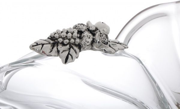 Фруктовница Silvia с керамическим декором White cristal