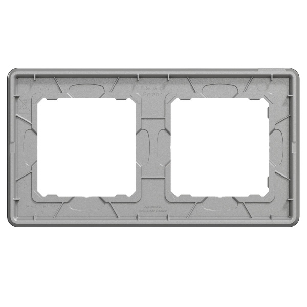 Рамка двухместная Schneider Electric Sedna Elements универсальная черное стекло SDD361802