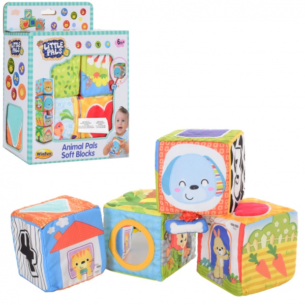 Кубики Winfun мягкие (цифры/животные) 0178-NI