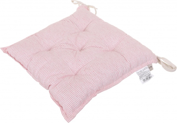 Подушка на стул красная полоска 40х40 см La Nuit