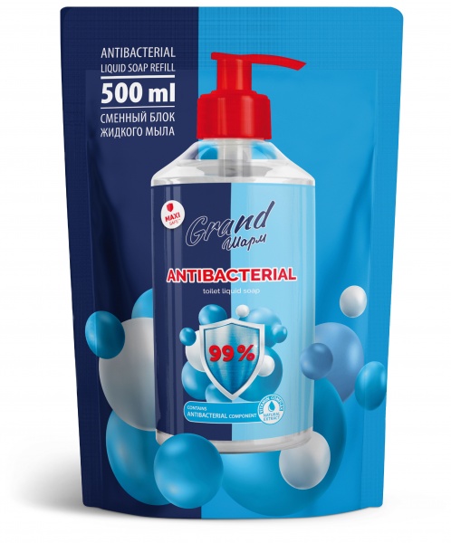 Антибактериальное жидкое мыло Grand Шарм Maxi Antibacterial 500 мл