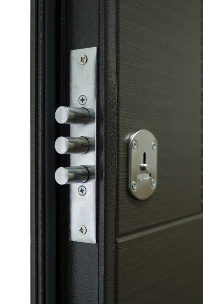 Дверь входная Министерство дверей Оптима венге серый горизонт 2050х860 мм правая