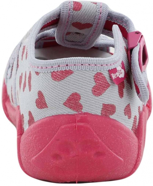 Тапочки RenBut текстильные Сердце р.25 серый 13-128_P-1189-25 