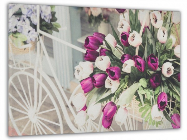 Картина на холсте Тюльпаны 60x100 см Dekor-Karpaty ЕО246 