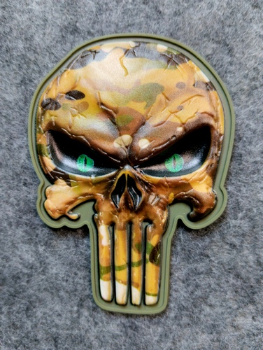 Шеврон-патч АРТ ІДЕЯ Punsher 6,3х8,5 см мультикам