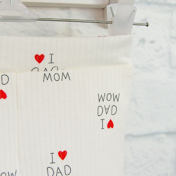 Комплект детской одежды Blanka Люблю маму папа бежевый р.80 110262 