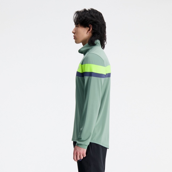 Джемпер New Balance ACCELERATE 1/4 ZIP MT23227DKJ р.M зеленый