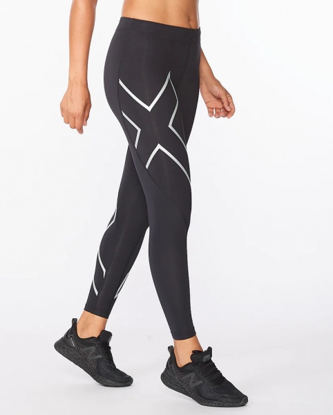 Лосины 2XU Core Compression Tights WA4173b_BLK/SIL р.M-T черный