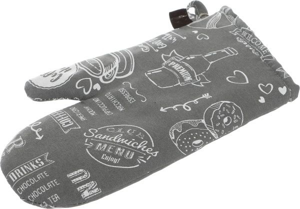 Прихватка-варежка Gray Breakfast серый Прованс 