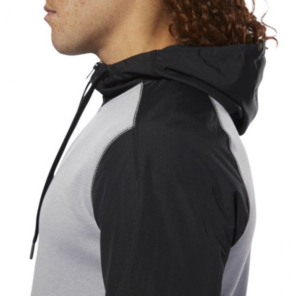 Джемпер Reebok TS Full-Zip Hoodie CY4914 р. L сірий