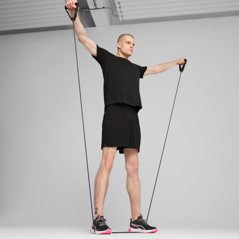 Футболка Puma M TAD ESSENTIALS HEATHER CAT Tee (CF small cat) 52592001 р.XL черный