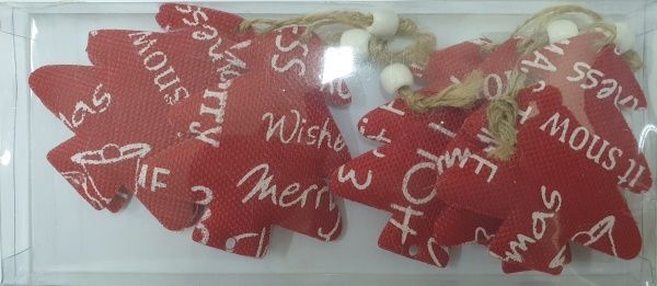 Декорація-підвіска ПіонеR Ялинка 6 шт. 92153-PN 10 см