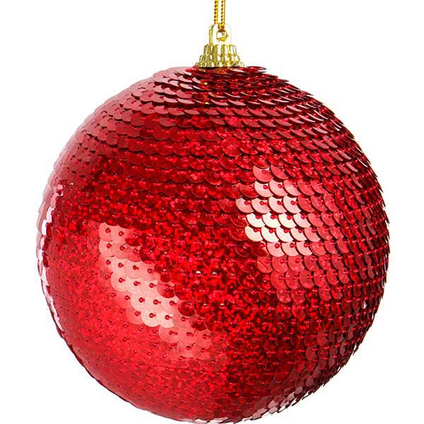 Шарик новогодний Диско SDA94380R 80 мм