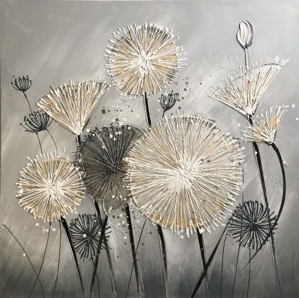 Картина Кульбаба 100x100 см 