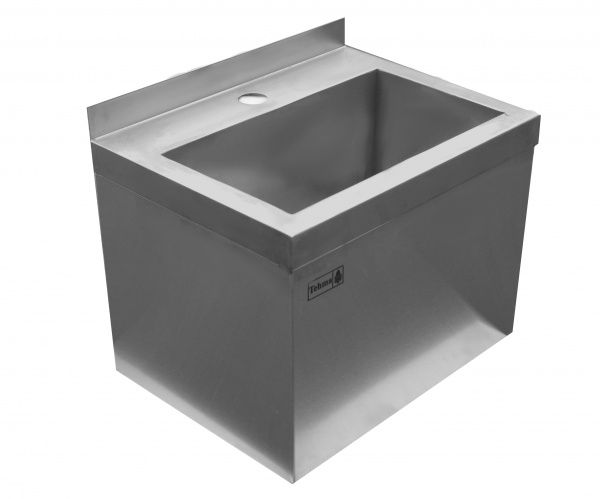 Рукомойник производственный навесной ХАССП Tehma 400x300x300 мм нержавеющая сталь