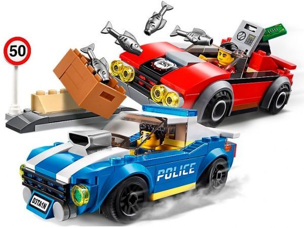 Конструктор LEGO City Полицейский арест на автостраде 60242