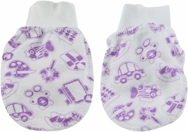 Варежки Моя планета футер В400 р.от рождения разноцветный 