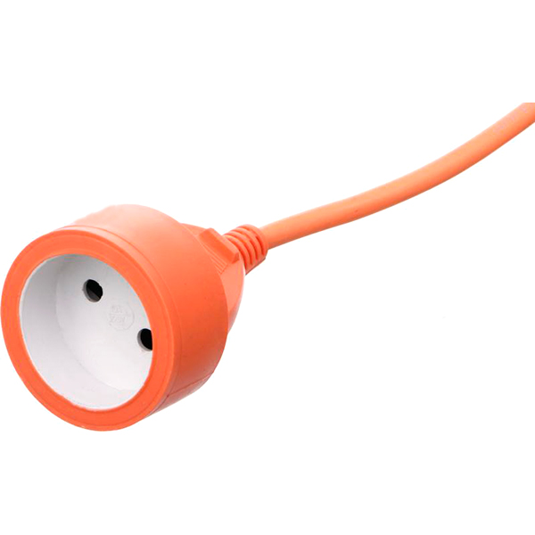 Подовжувач Amperia без заземлення 1 гн. помаранчевий 5 м AMPERIA5 