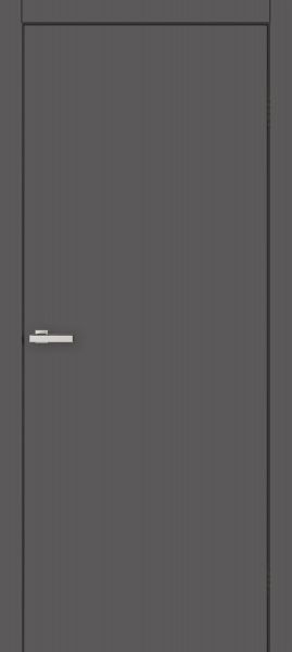 Дверное полотно ОМиС Cortex глухое (гладкое) ПГ 700 мм графит silk matt 