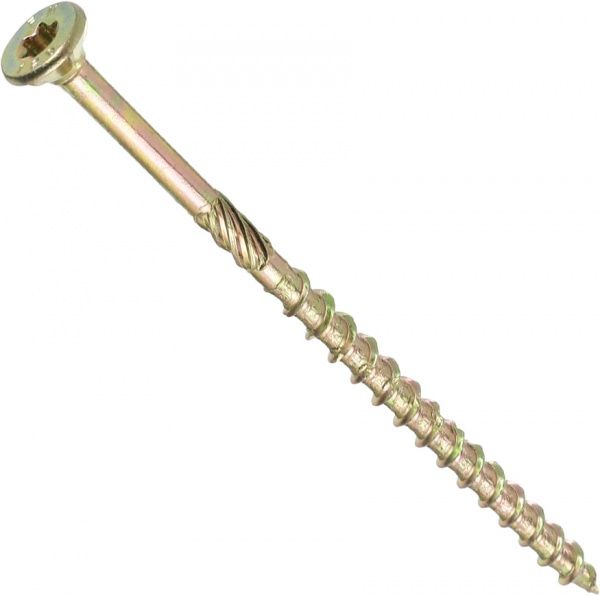 Шуруп конструкційний потайна головка 6x120 мм 1 шт. жовтий цинк Expert Fix