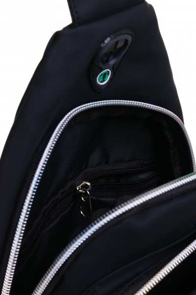 Сумка через плечо хрусталь черная