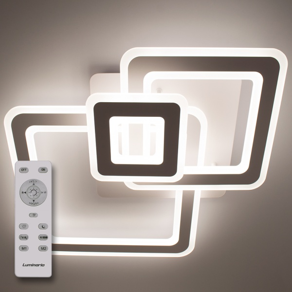 Люстра світлодіодна Luminaria S700/600 124 Вт білий матовий TRIPLEX SQUARE 124W S 