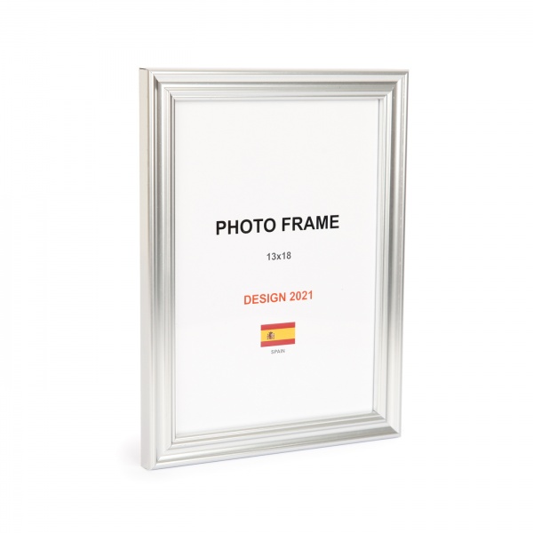 Рамка для фото 1 фото 13х18 см срібло 