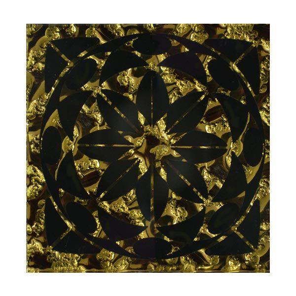 Плитка Grand Kerama Тако Леано золото рифлена 777 6,6x6,6