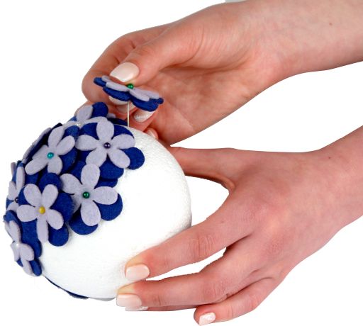 Набор для творчества из фетра Цветочный шар сиреневый Аплі-Краплі 