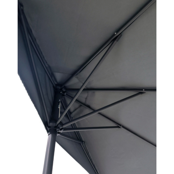 Зонт садовый Indigo пристенный серый