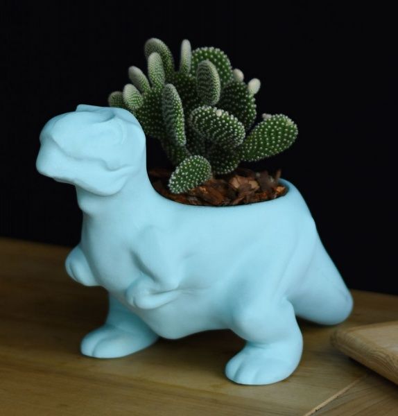 Кашпо Animal Land Тиранозавр блакитний Дон Пион